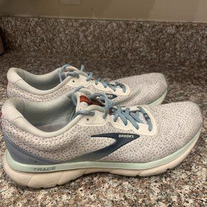Womens Size 10 Brooks Trace 1 White Gray Blue